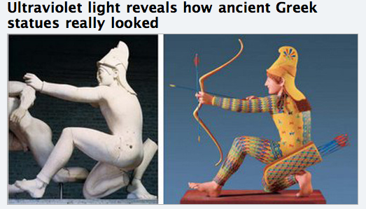 Greek Statues in Color