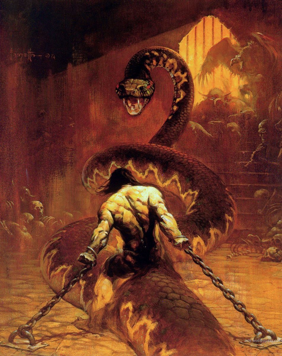 Conan the Usurper cover by Frank Frazetta