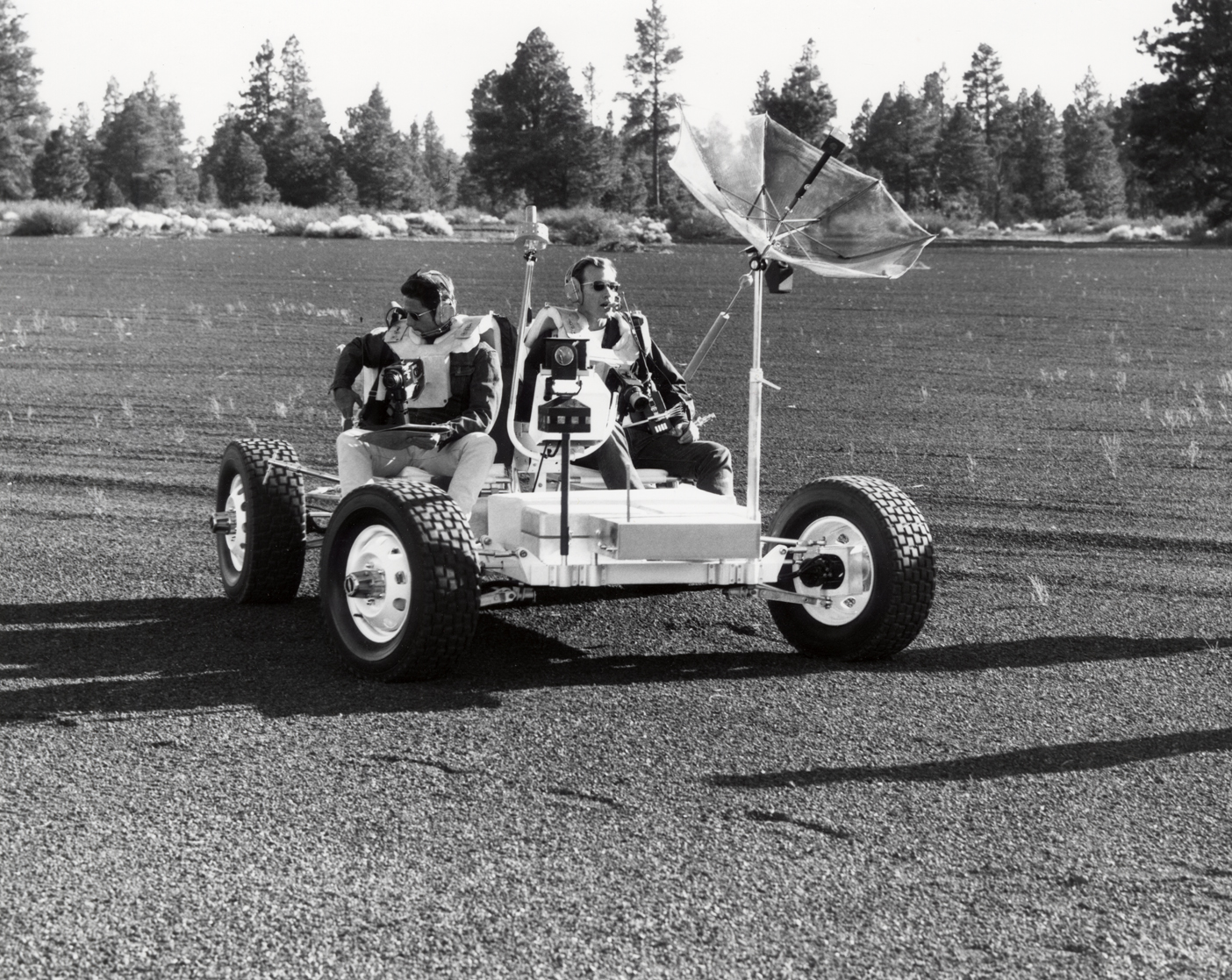 Apollo Astronauts Training at Cinder Lake Near Flagstaff, Arizona