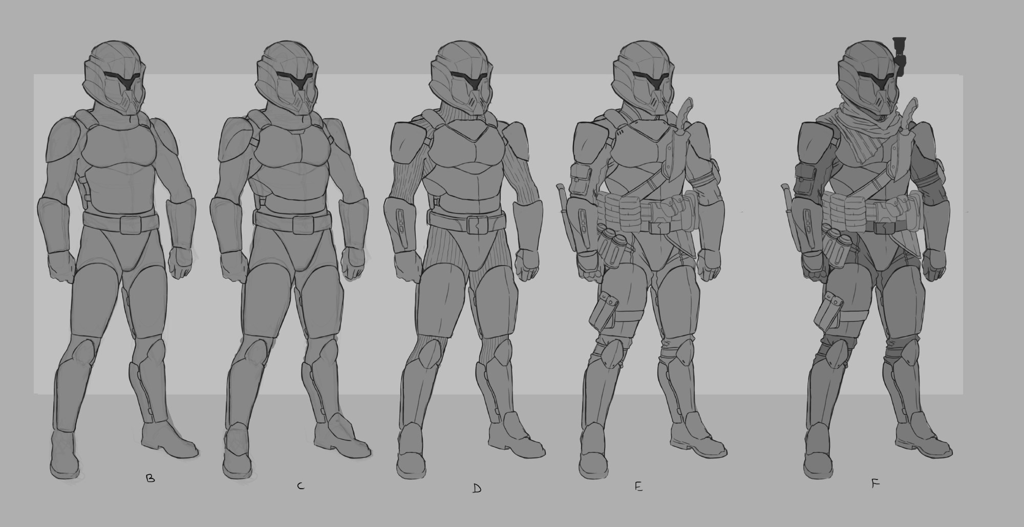 Galaxy's Edge: Legionnaire concept art via Jason Anspach's blog