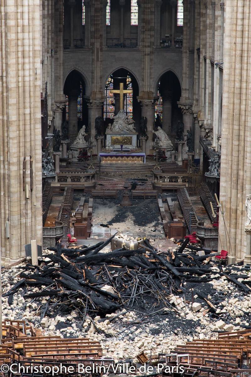 The High Altar survived the fire just fine