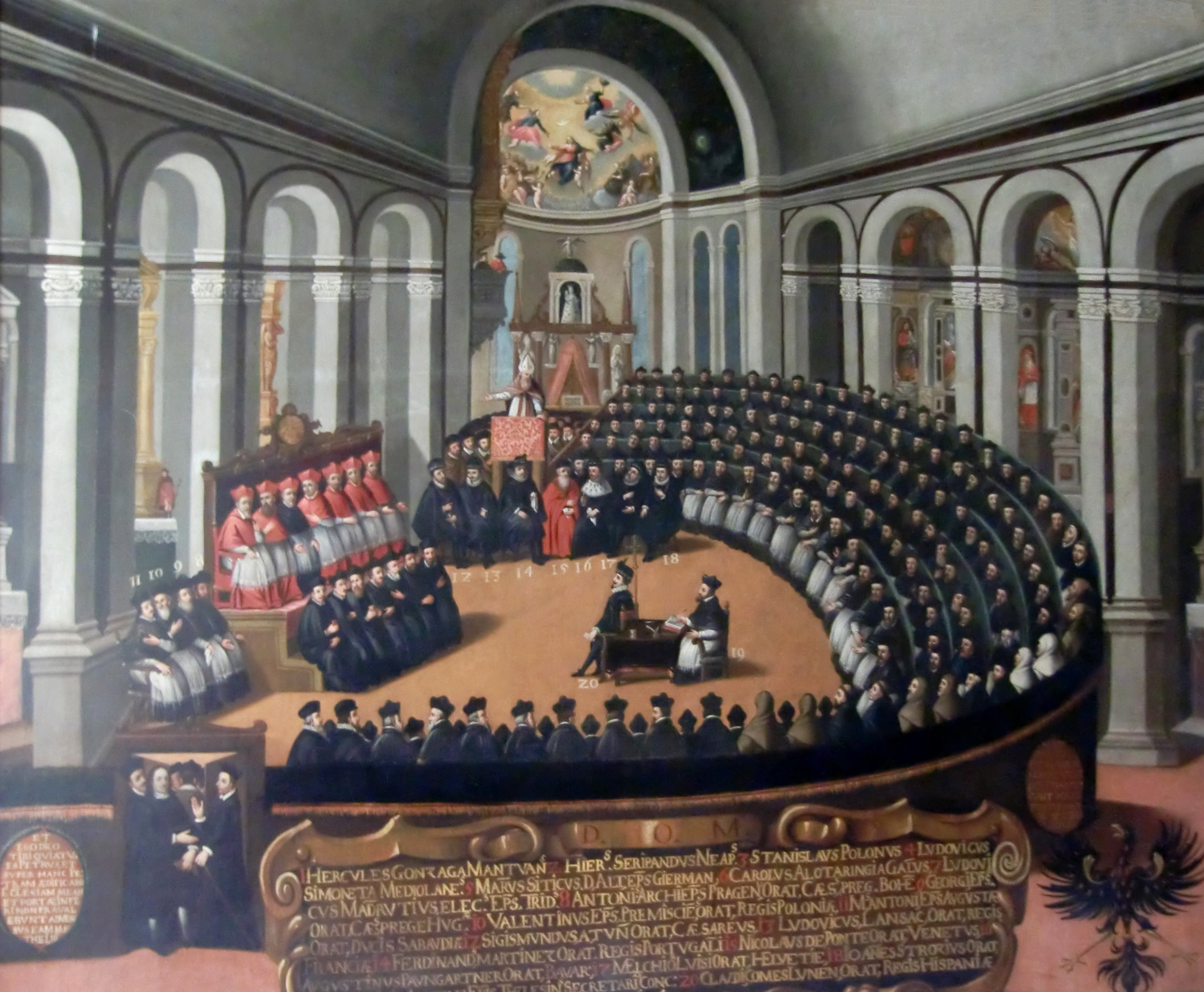 Council of Trent, painting in the Museo del Palazzo del Buonconsiglio, TrentoBy Laurom - Own work, CC BY-SA 3.0, https://commons.wikimedia.org/w/index.php?curid=8465486