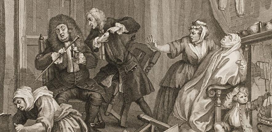 Moll Dying of Syphilis - William Hogarth