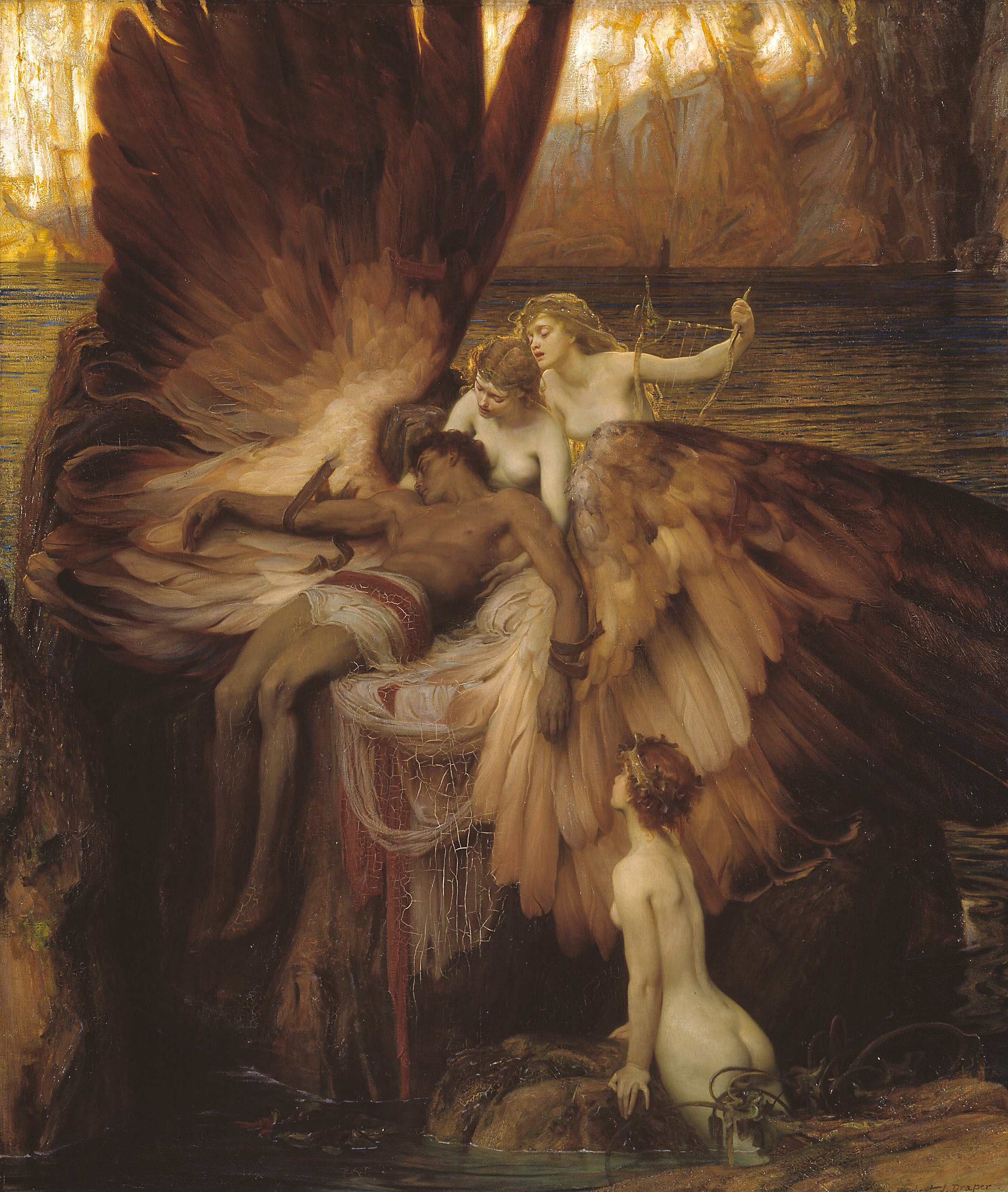 The Lament for Icarus&nbsp;by&nbsp;H. J. Draper&nbsp;(1898)By Herbert James Draper - wwGsH3KJkvD1gA at Google Cultural Institute, zoom level maximum Tate Images (http://www.tate-images.com/results.asp?image=N01679&amp;amp;wwwflag=3&amp;amp;imagepos=…