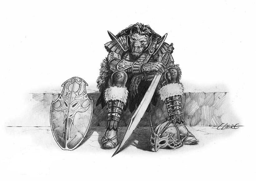 Larry Elmore – Resting Orc