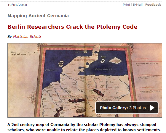Ptolemy's Map of Germany Decoded